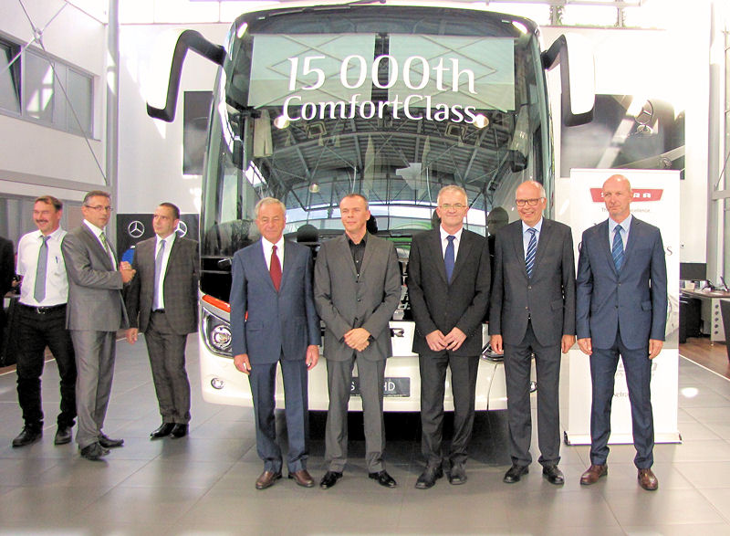 15-tisící a dohromady 60 autobusů Setra pro SAD Prievidza
