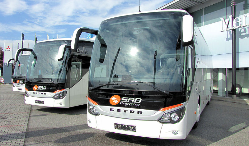 15-tisící a dohromady 60 autobusů Setra pro SAD Prievidza