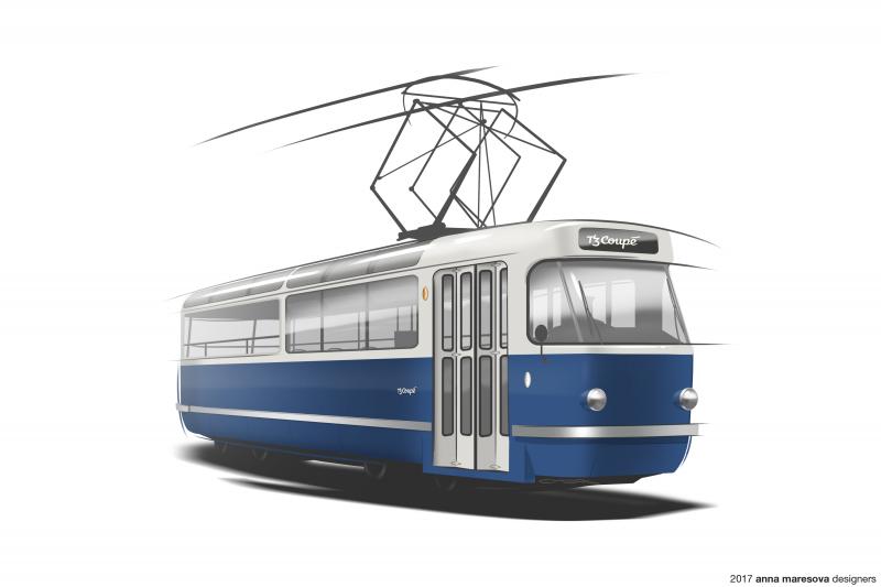 Legendární tramvaj T3 v nové úpravě Coupé pro speciální příležitosti - Aktualizováno
