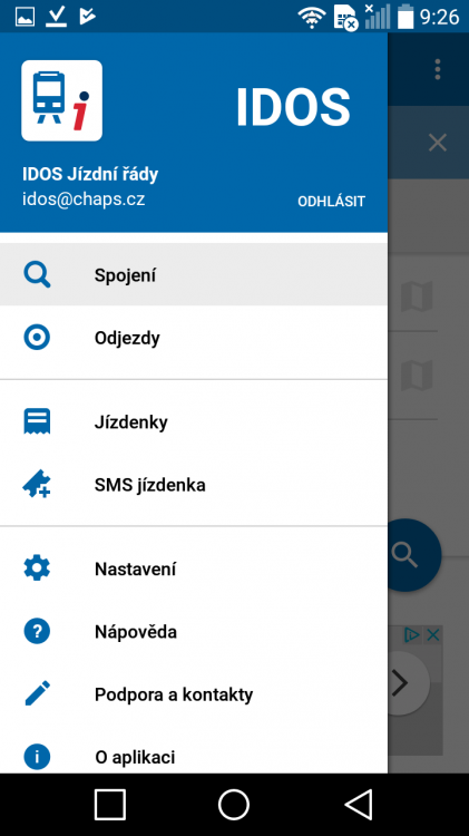 Mobilní aplikace IDOS prošla zásadní aktualizací