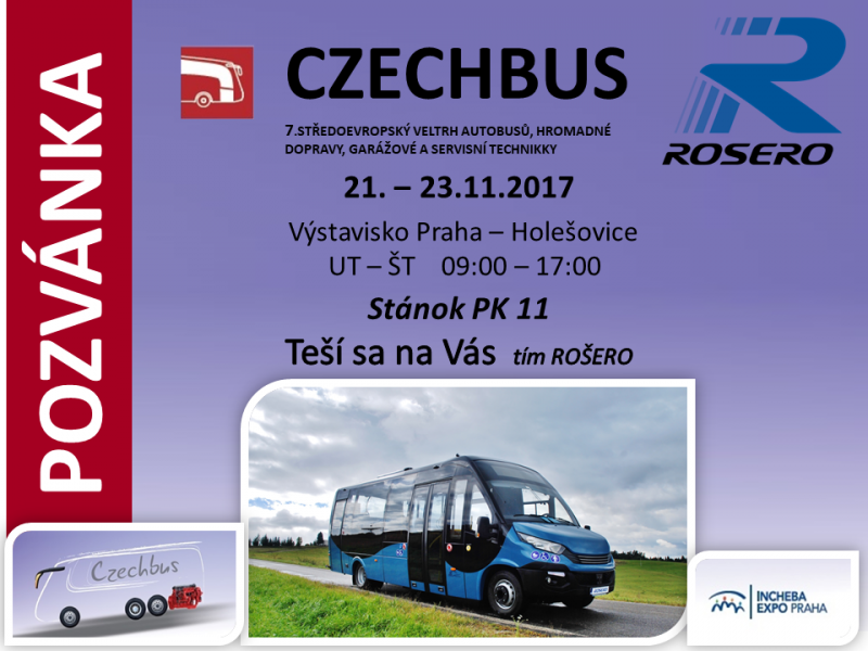 CZECHBUS 2017: Pozvánka ROŠERO