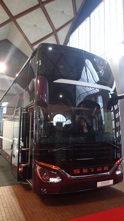 Premiéra patrového autobusu Setra TopClass S 531 DT na veletrhu CZECHBUS 2017