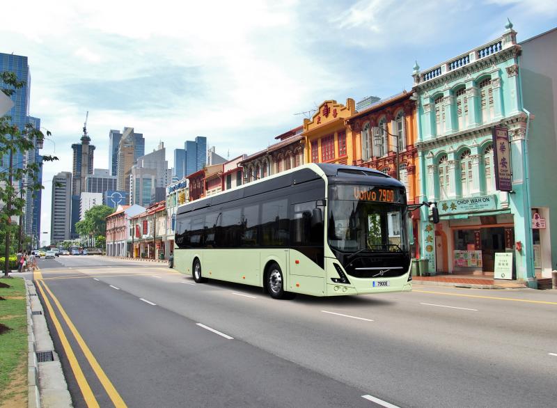 Volvo a NTU testují v Singapuru autonomní elektrické autobusy