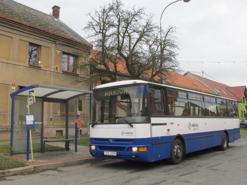 Rozlučková fotojízda s autobusy Karosa na linkách MHD v Přerově