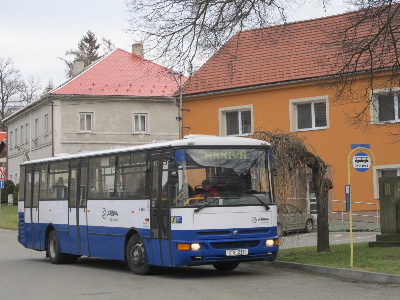 Rozlučková fotojízda s autobusy Karosa na linkách MHD v Přerově