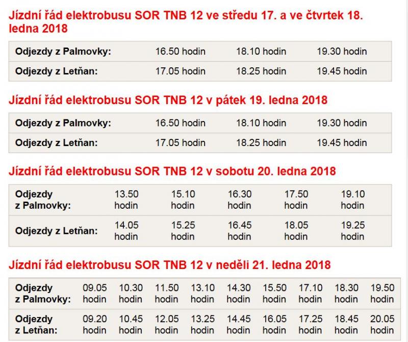 Prezentační jízdy elektrobusu SOR TNB 12 v Praze pokračují