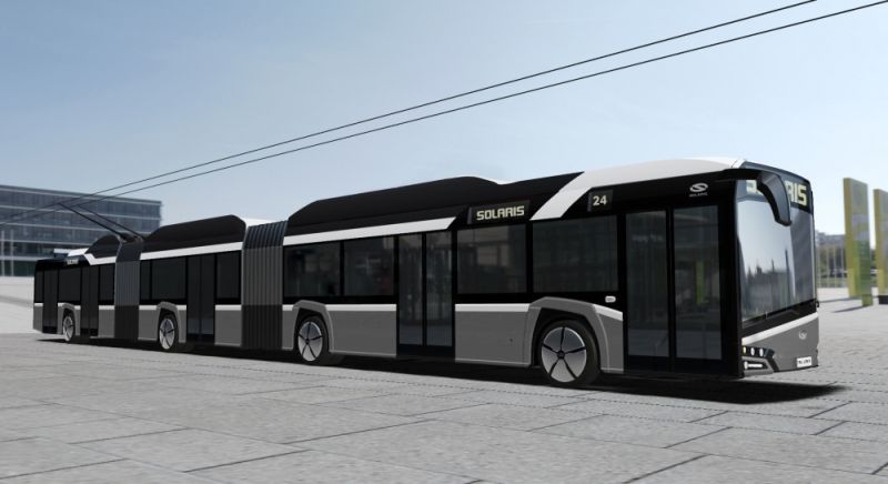 Solaris staví dvoukloubový trolejbus s délkou 24 metrů
