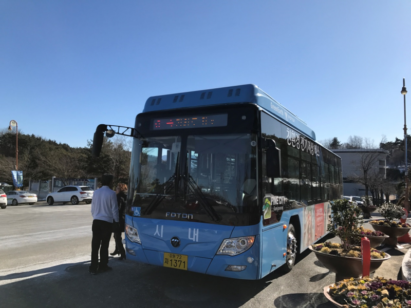Elektrickými autobusy Foton AUV na zimní olympijské hry 2018