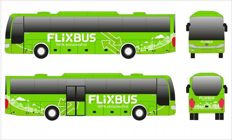 FlixBus testuje na dálkových spojích elektrobus
