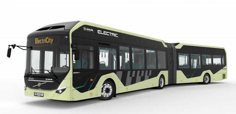 Volvo začne v červnu testovat první elektrické kloubové autobusy