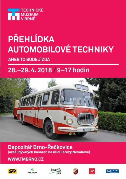 Přehlídka automobilové techniky v depozitáři TMB