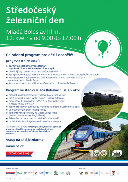 Středočeský železniční den v Mladé Boleslavi