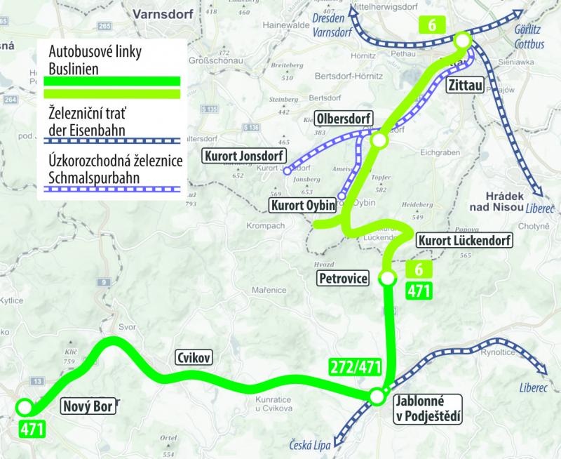 Novinky v autobusové dopravě v Libereckém kraji