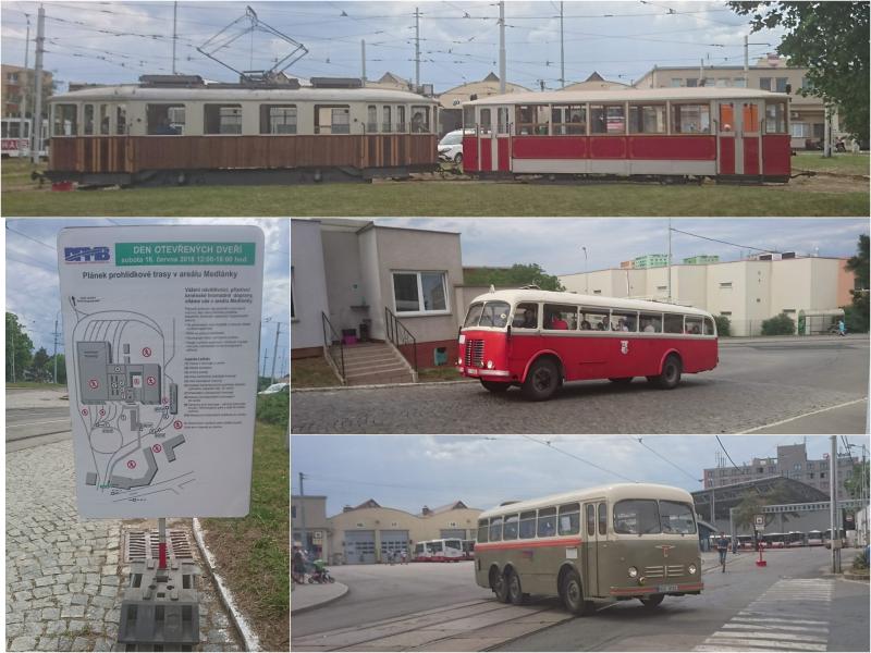 Den otevřených dveří v tramvajové vozovně Medlánky