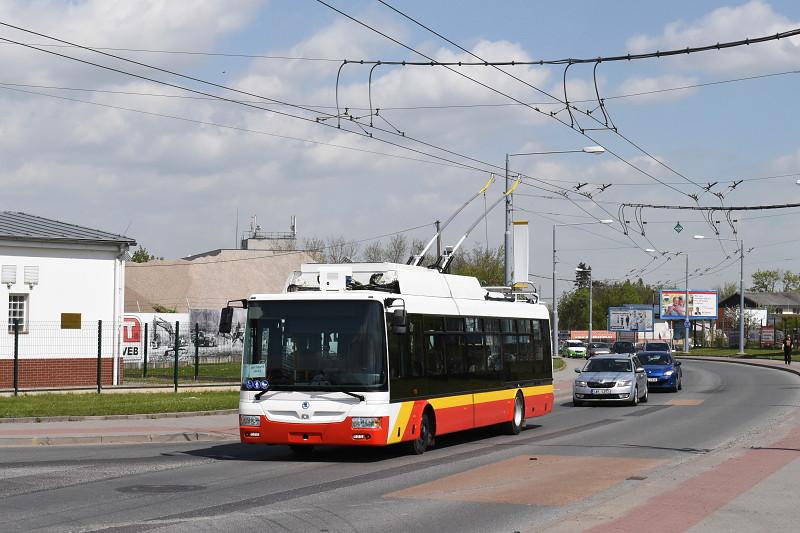 Zkušební jízdy trolejbusů ze Škody Electric