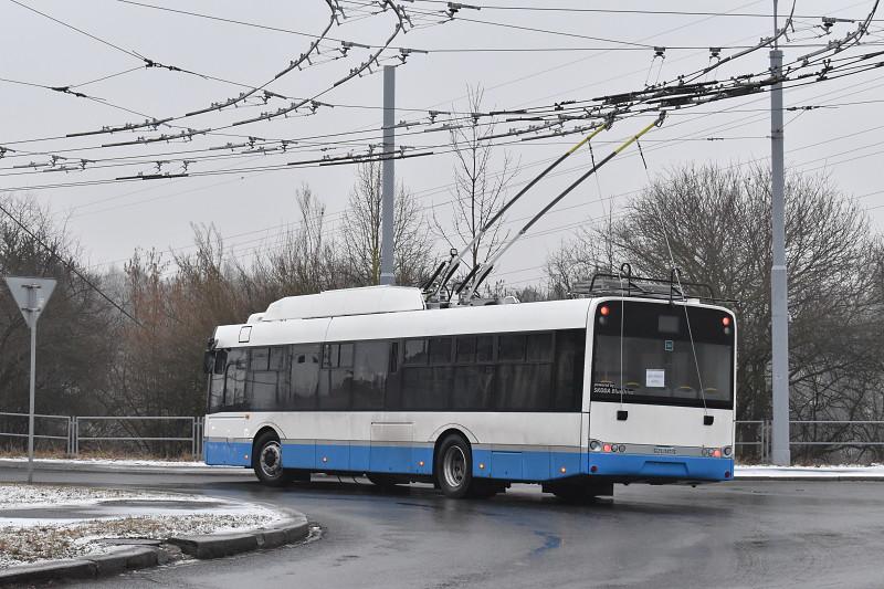 Zkušební jízdy trolejbusů ze Škody Electric