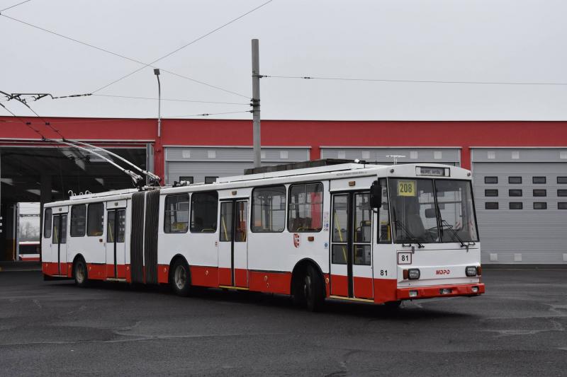 Rozloučení s opavskými trolejbusy Škoda 14 Tr