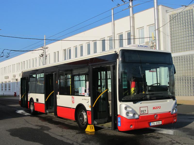 Symbolické rozloučení s trolejbusy Škoda 14 Tr v Opavě