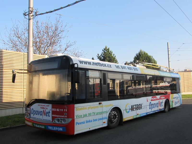 Symbolické rozloučení s trolejbusy Škoda 14 Tr v Opavě