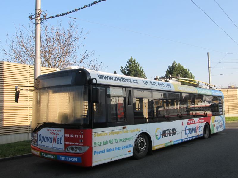 Symbolické rozloučení s trolejbusy Škoda 14 Tr v Opavě