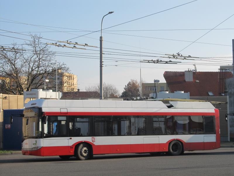 Symbolické rozloučení s trolejbusy Škoda 14 Tr v Opavě