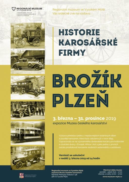 Pozvánka: Výstava Historie karosářské firmy Brožík Plzeň 