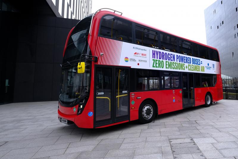 Liverpool City Region zahajuje projekt autobusové dopravy na vodík