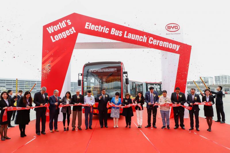 BYD uvádí na trh nejdelší Pure Electric Bus na světě