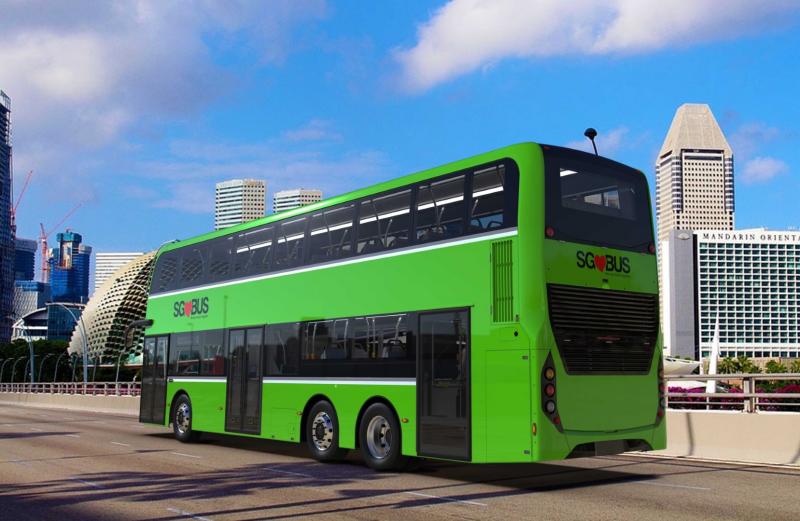 50 nových patrových autobusů Alexander Dennis Enviro500 pro Singapur 