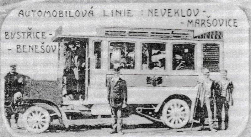 110 let od zahájení autobusové linky mezi Neveklovem a Benešovem