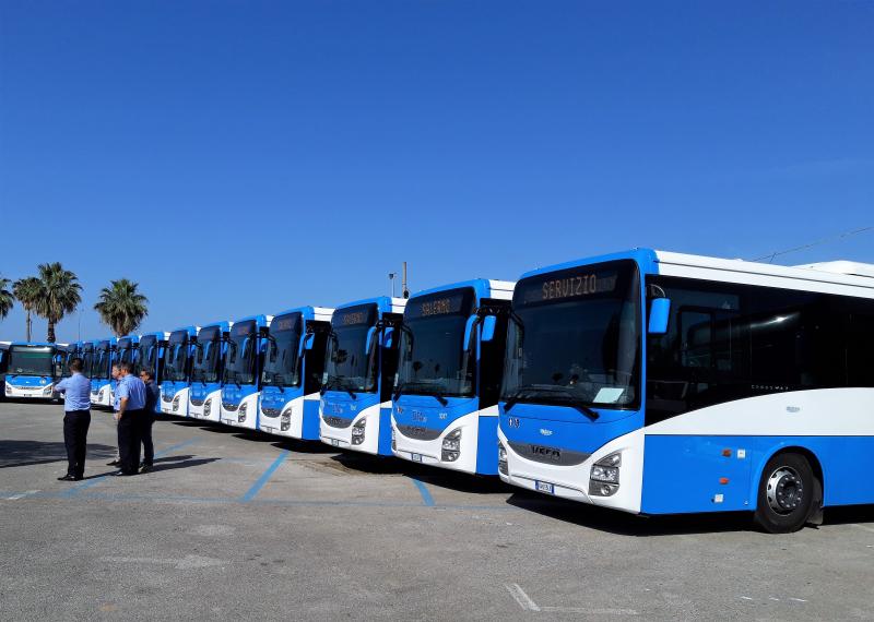 Autobusy Iveco Crossway z Vysokého Mýta pro Kampánii