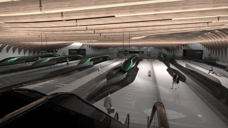 Jak možná budou vypadat budoucí stanice Hyperloop