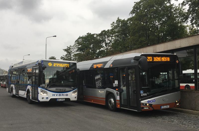 Další testovací provoz hybridního autobusu v Praze, tentokrát Iveco
