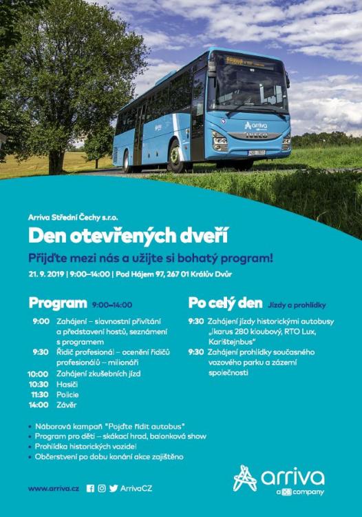 Arriva otevře dveře v Králově Dvoře