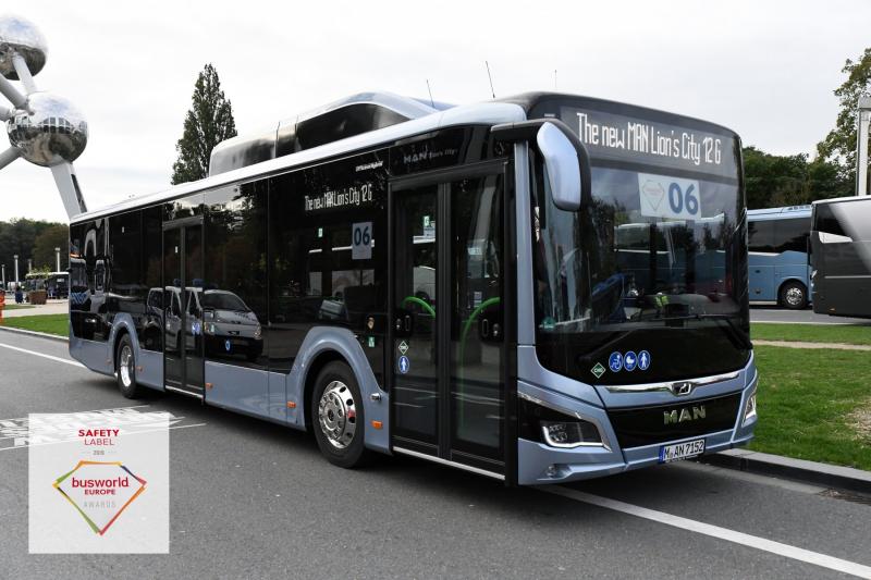 Busworld Award: Safety Label Bus je MAN Lion's City 