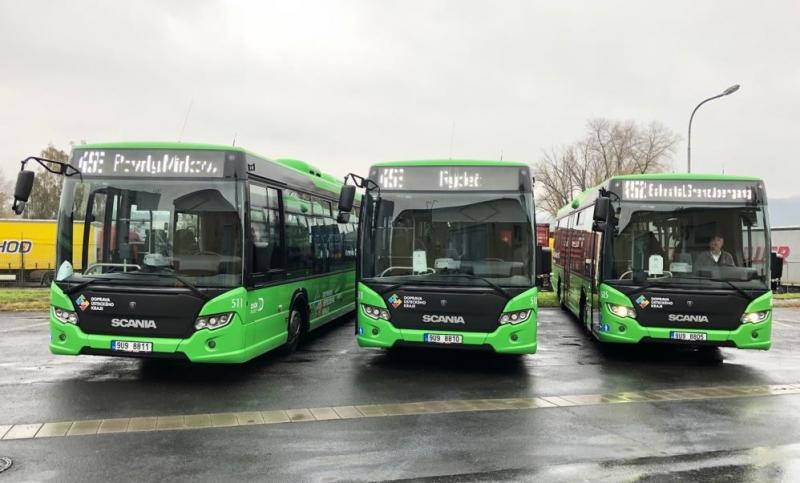 Dopravní společnost Ústeckého kraje převzala autobusy Scania