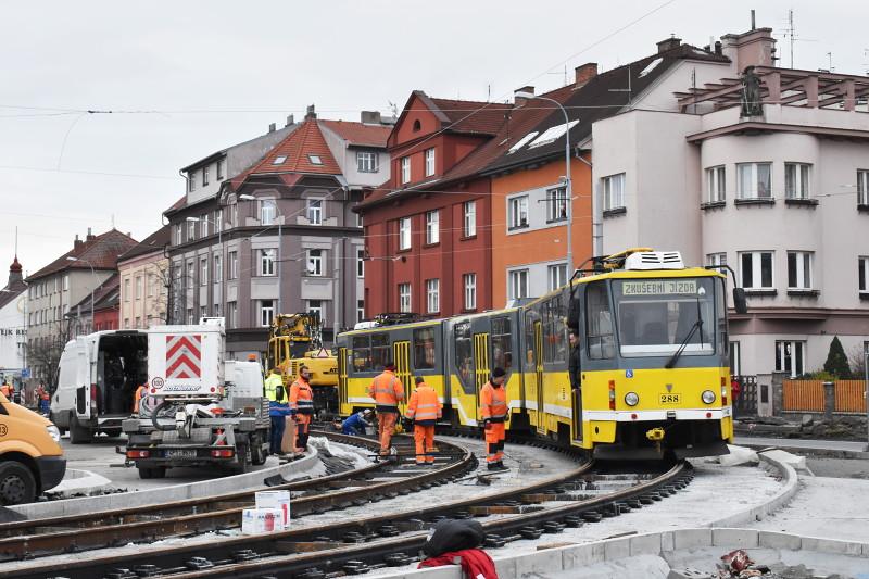 První tramvaje na Borských polích