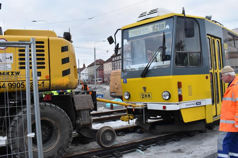 První tramvaje na Borských polích