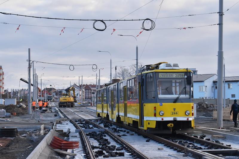 První tramvaje na Borských polích