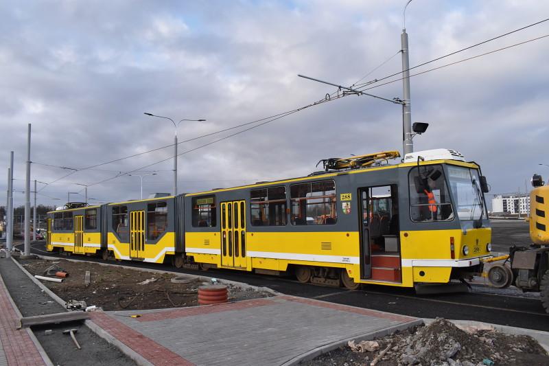 První tramvaje na Borských polích