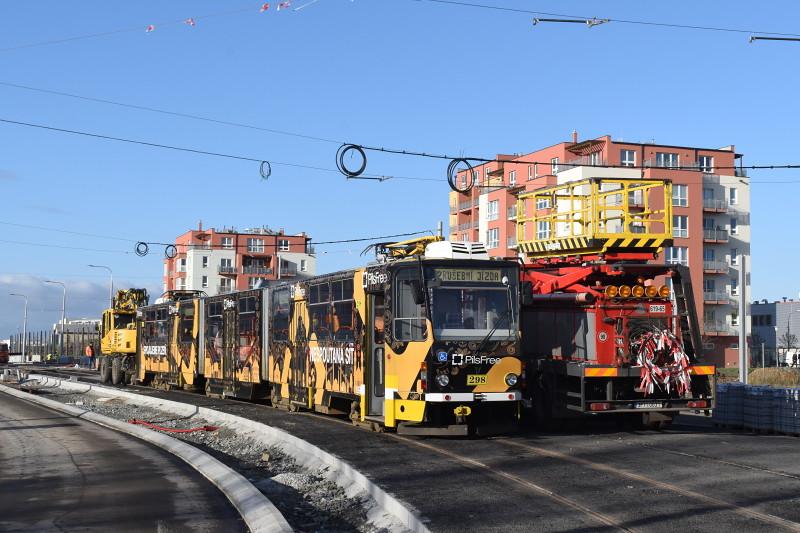 První tramvaje na Borských polích