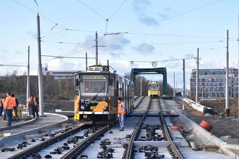 První tramvaje na Borských polích