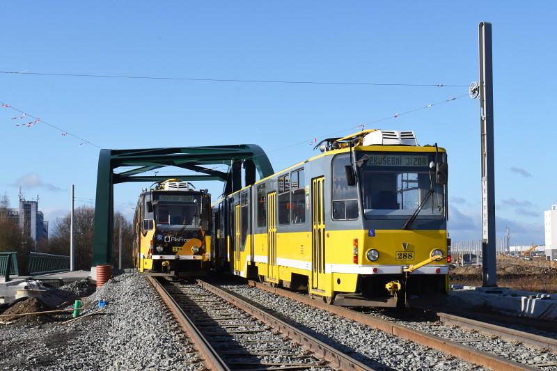 První tramvaje na Borských polích