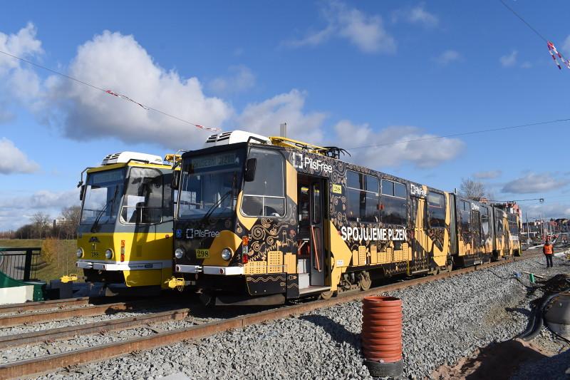 První tramvaje na Borských polích