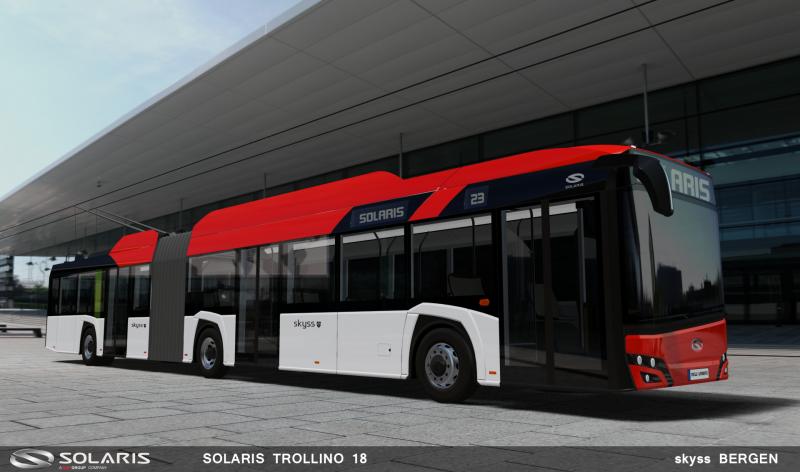 Debut trolejbusů Solaris v Norsku