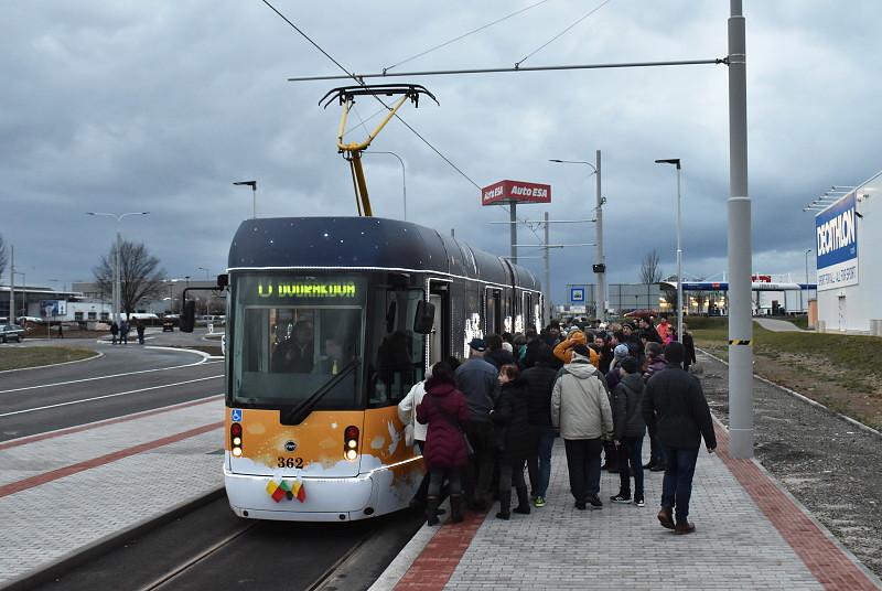 Tramvajová trať na Borská pole otevřena