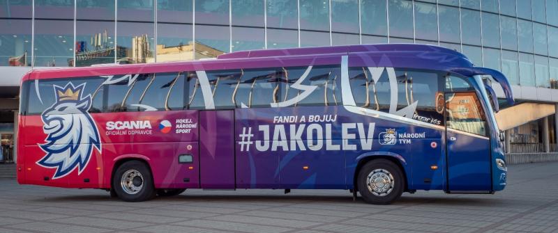 Nový autobus Scania Irizar i6s pro české hokejisty