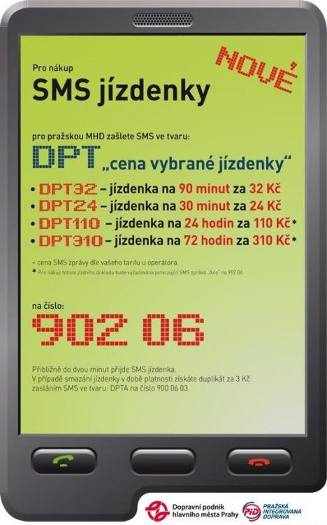 SMS jízdenky v Praze bude dál poskytovat společnost GLOBDATA