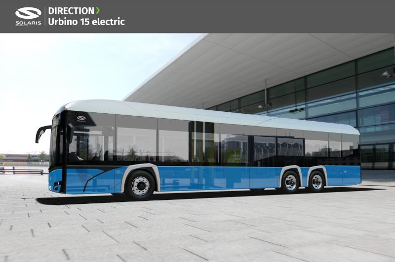 Solaris představí nový 15 metrový elektrický autobus