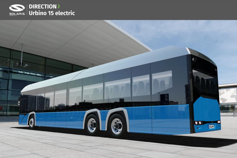 Solaris představí nový 15 metrový elektrický autobus
